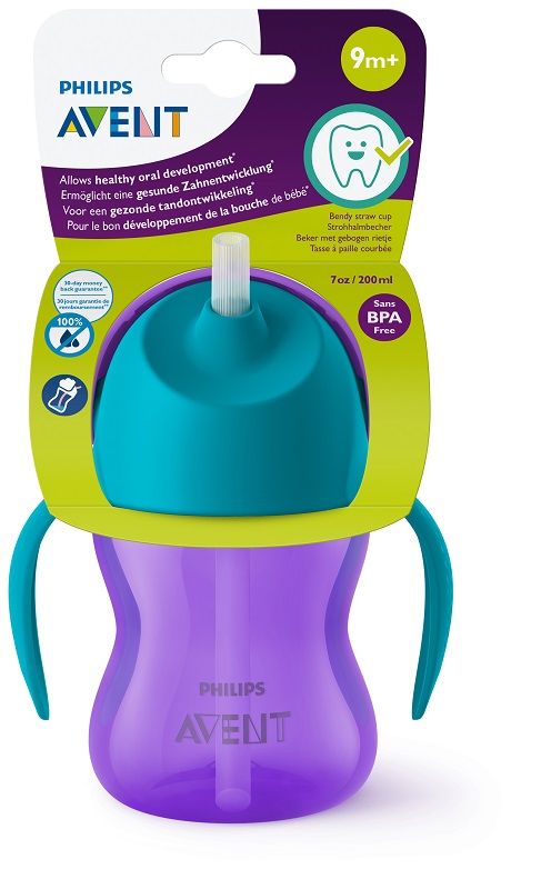 Philips Avent Tazza Con Cannuccia Flessibile Da 200ml 9m+
